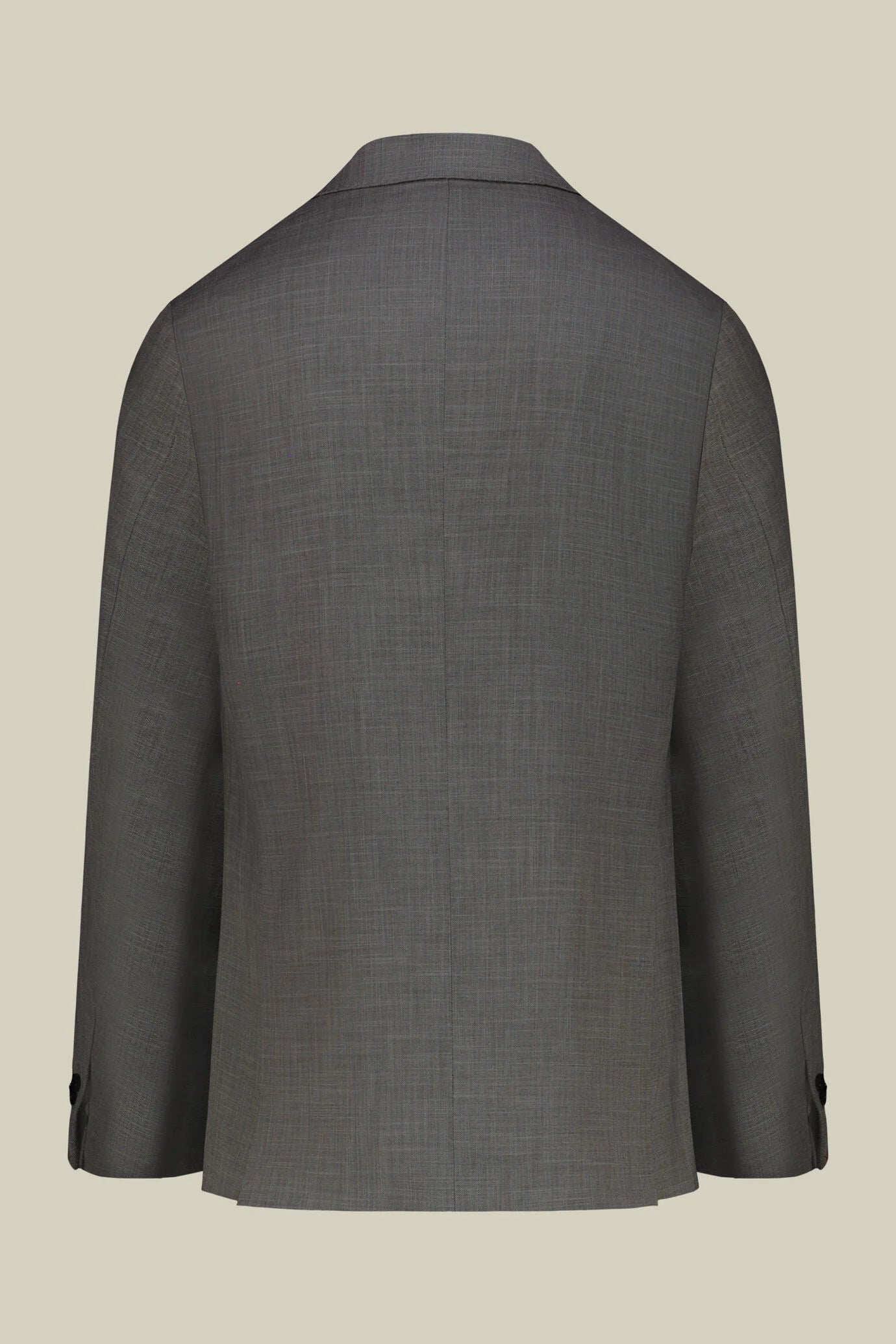 Men's single-breasted suit in grisaille fabric, regular fit