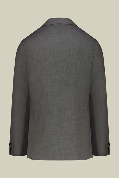 Men's single-breasted suit in grisaille fabric, regular fit
