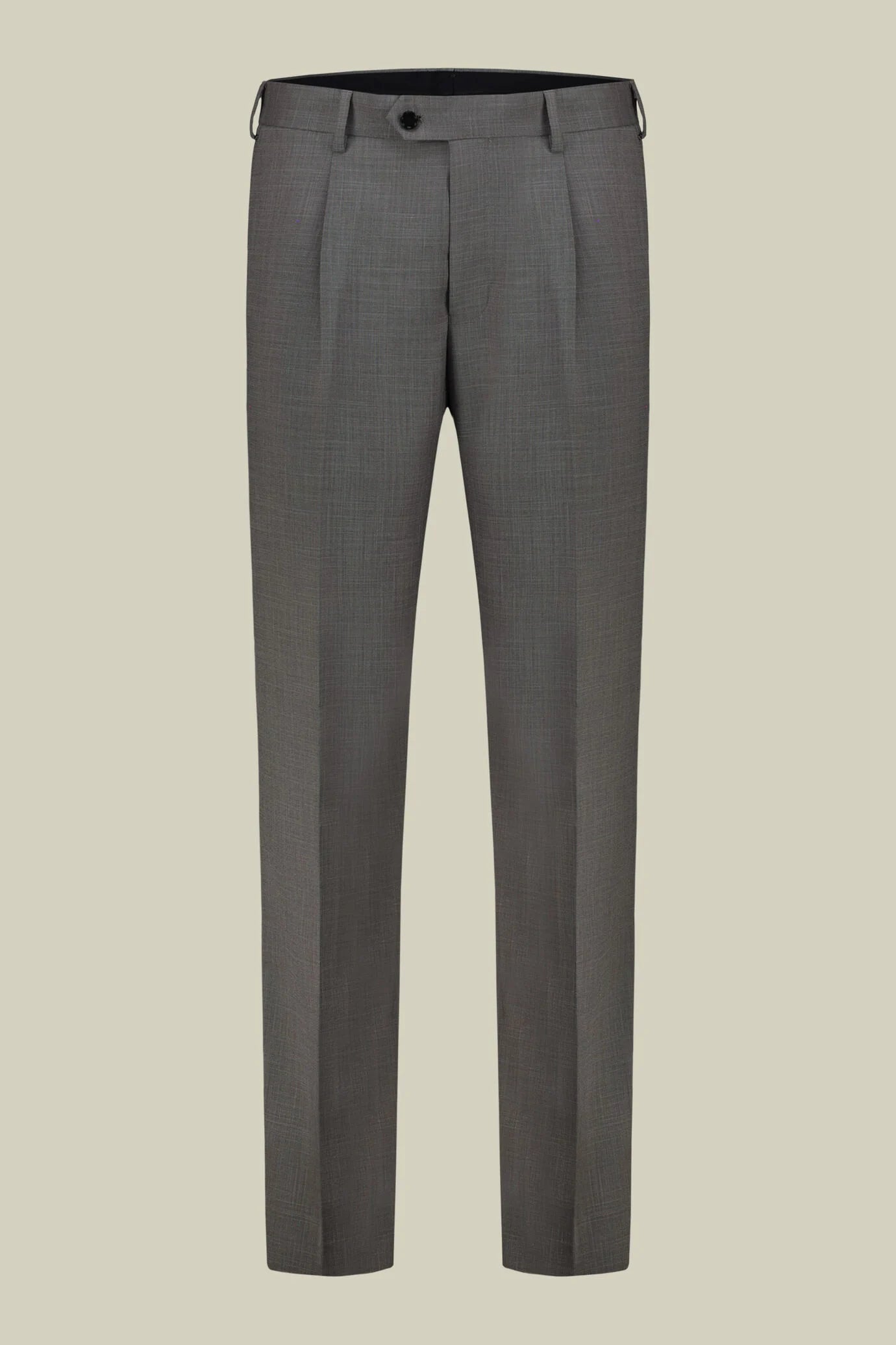 Men's single-breasted suit in grisaille fabric, regular fit