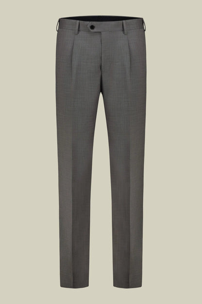 Men's single-breasted suit in grisaille fabric, regular fit