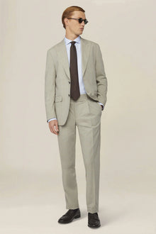 Men's single-breasted regular fit Prince of Wales check suit