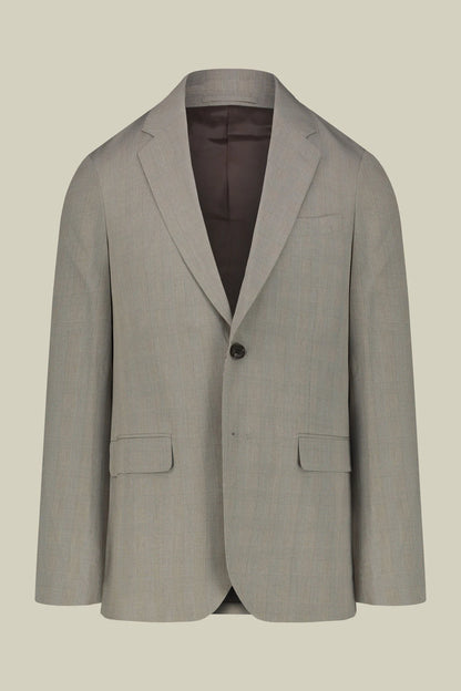 Men's single-breasted regular fit Prince of Wales check suit