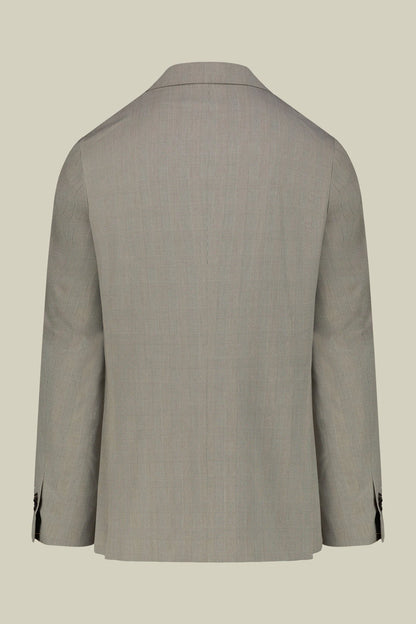 Men's single-breasted regular fit Prince of Wales check suit