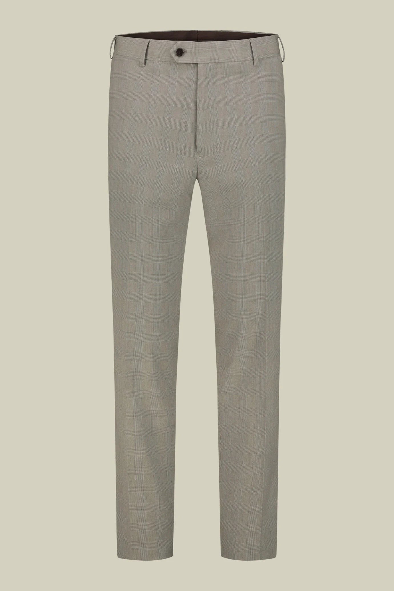 Men's single-breasted regular fit Prince of Wales check suit