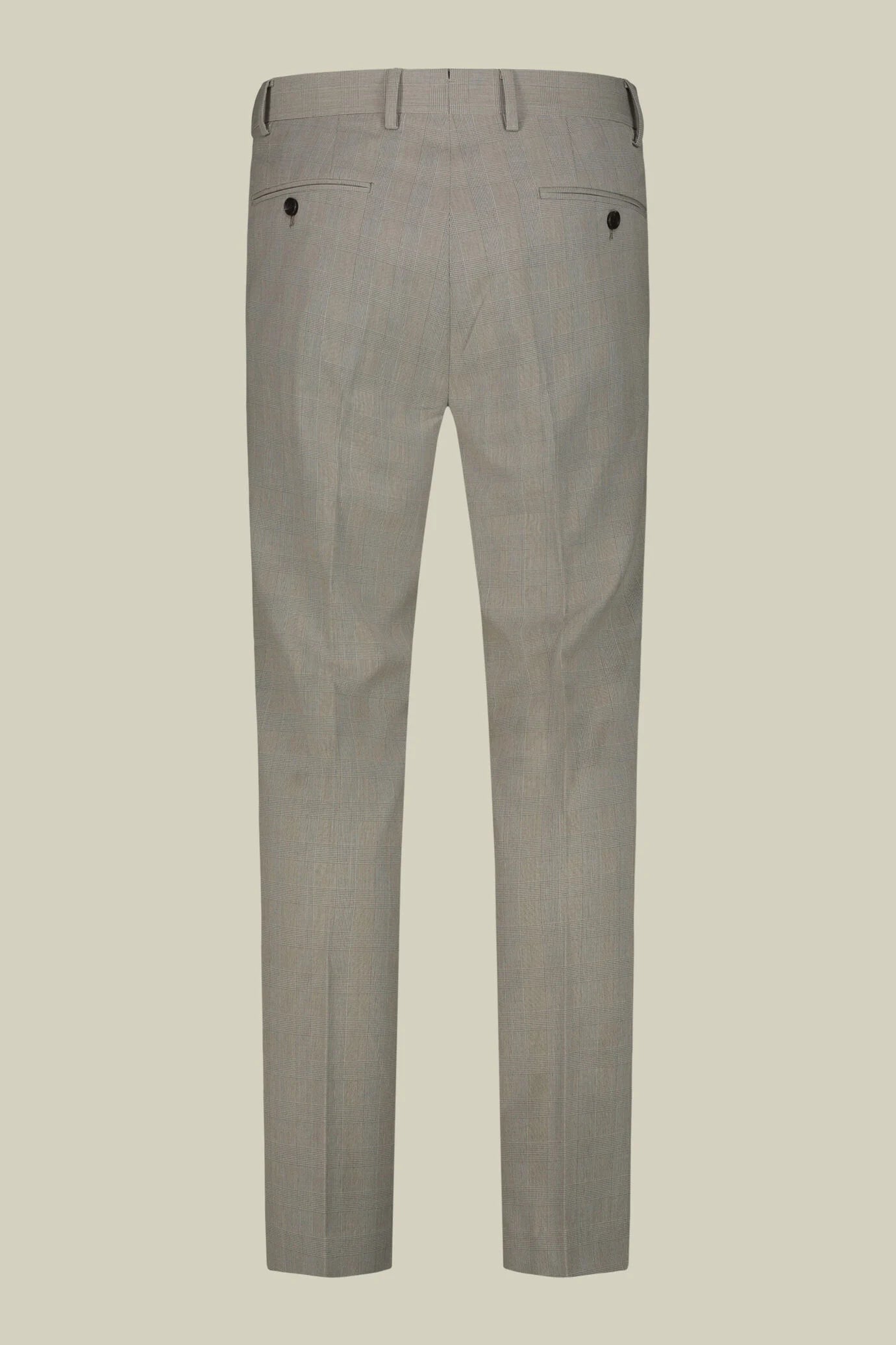 Men's single-breasted regular fit Prince of Wales check suit