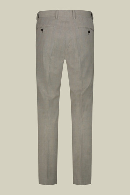 Men's single-breasted regular fit Prince of Wales check suit