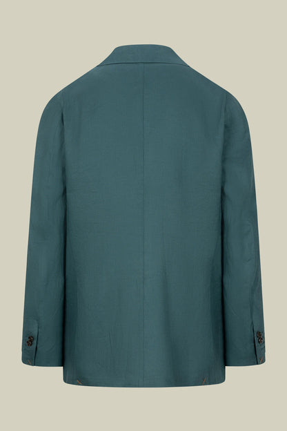 Men's single-breasted suit in 100% linen, regular fit