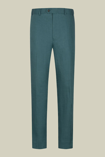 Men's single-breasted suit in 100% linen, regular fit