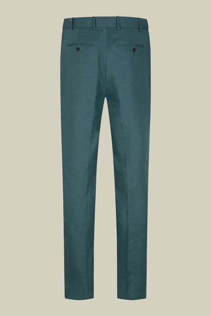 Men's single-breasted suit in 100% linen, regular fit