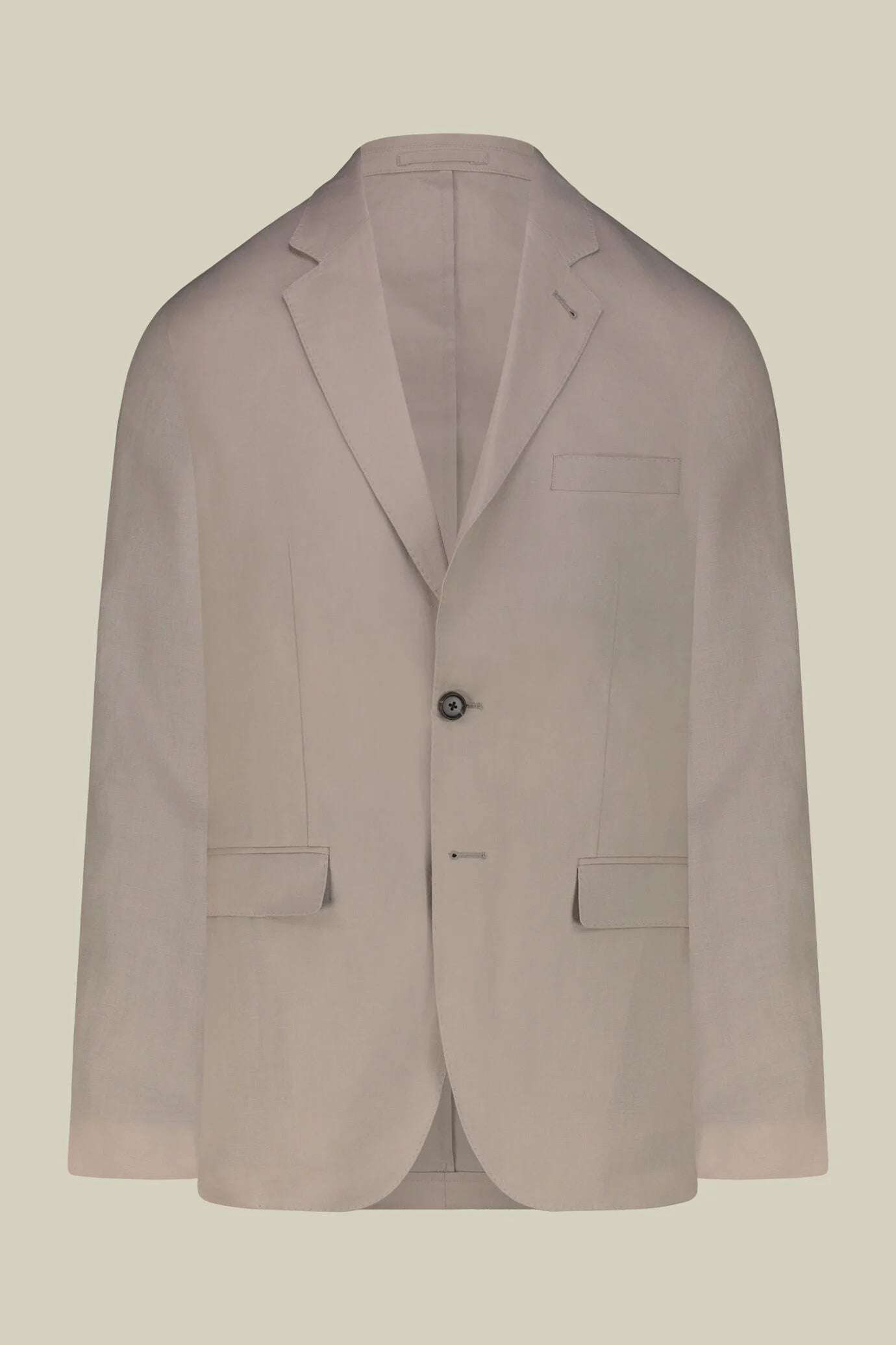 Men's single-breasted suit in 100% linen, regular fit