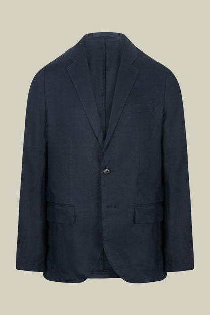 Men's single-breasted suit in 100% linen, regular fit