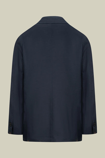 Men's single-breasted suit in 100% linen, regular fit