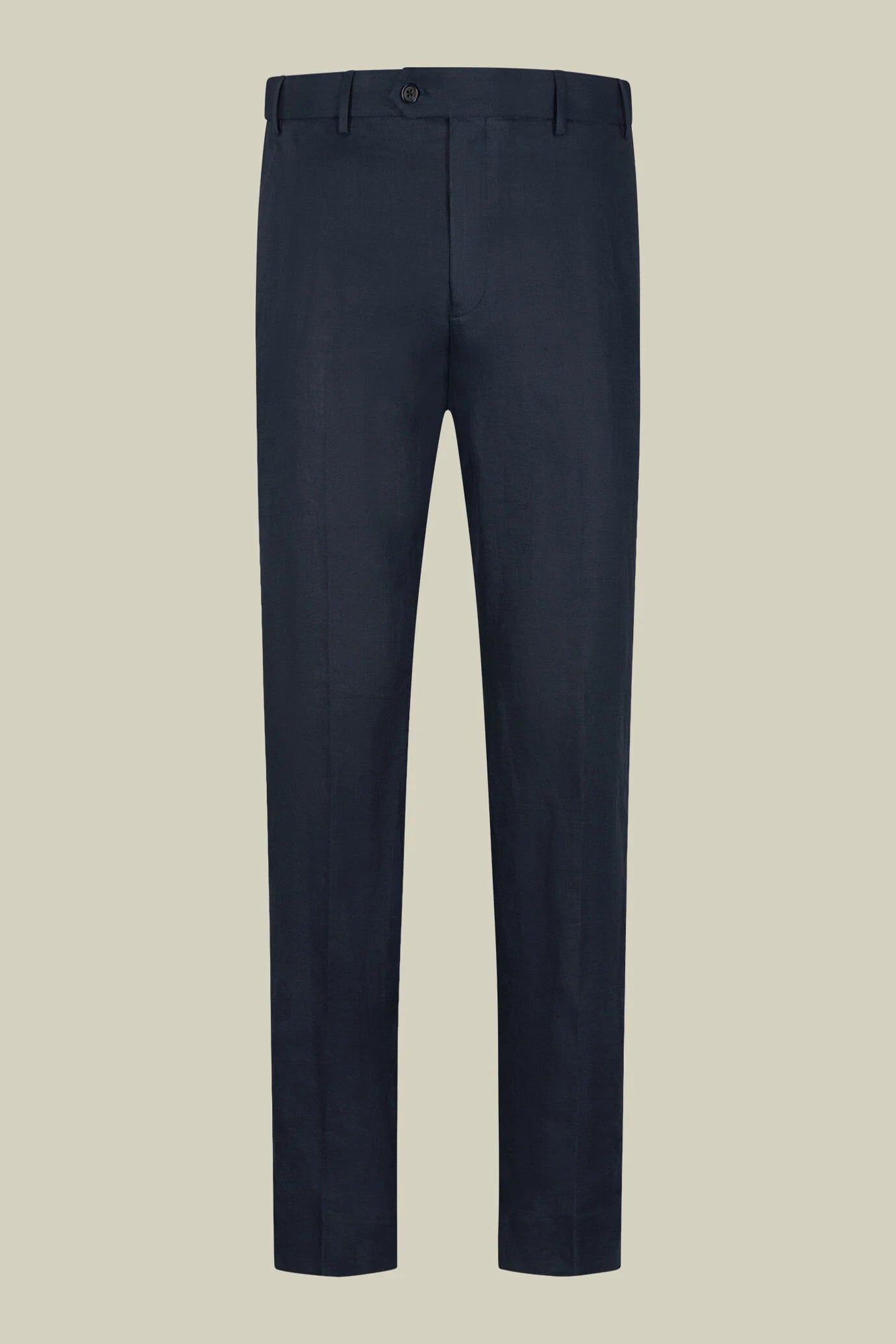 Men's single-breasted suit in 100% linen, regular fit