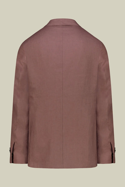 Men's single-breasted suit in 100% linen, regular fit