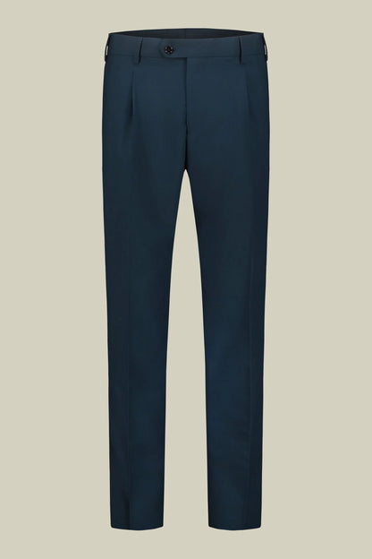 Plain men's suit with regular fit peak lapel jacket
