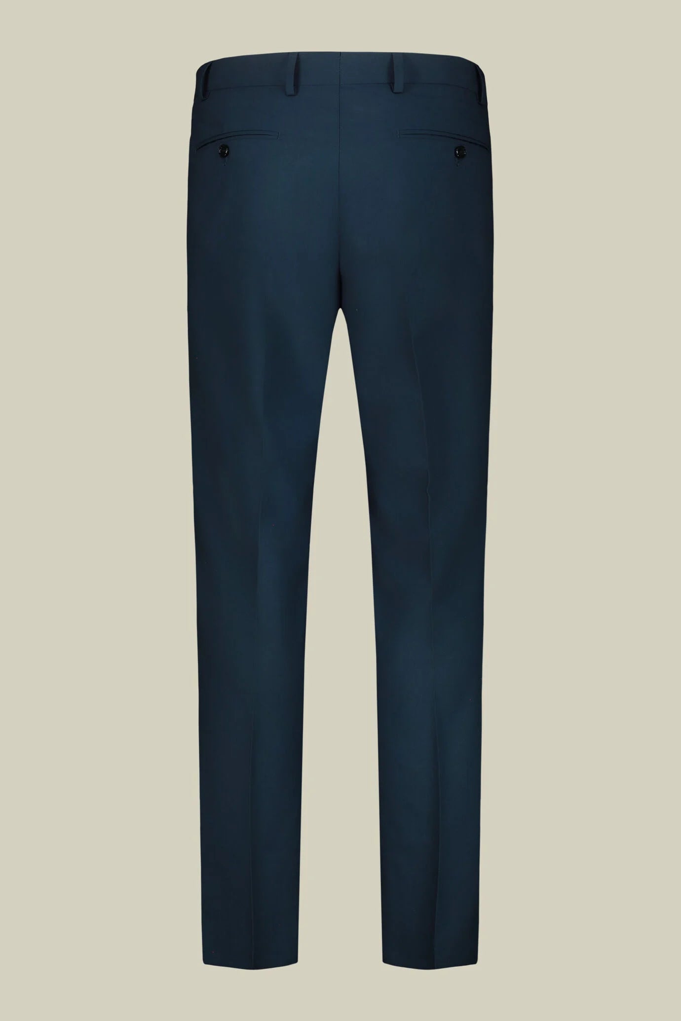 Plain men's suit with regular fit peak lapel jacket