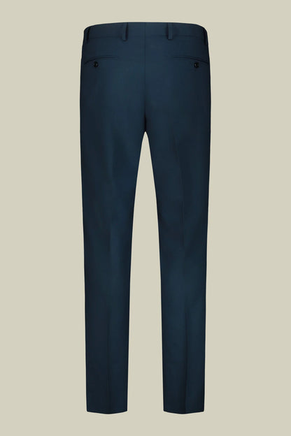 Plain men's suit with regular fit peak lapel jacket