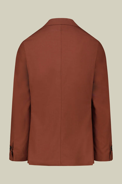 Plain men's suit with regular fit peak lapel jacket
