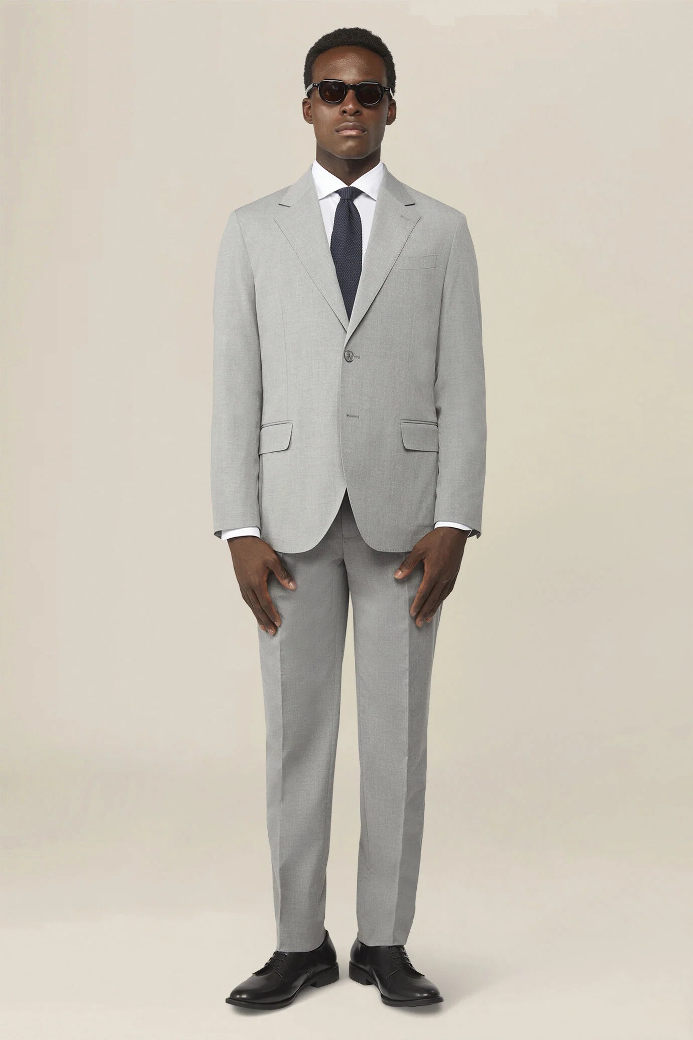 Men's single-breasted Bi-Stretch suit, regular fit