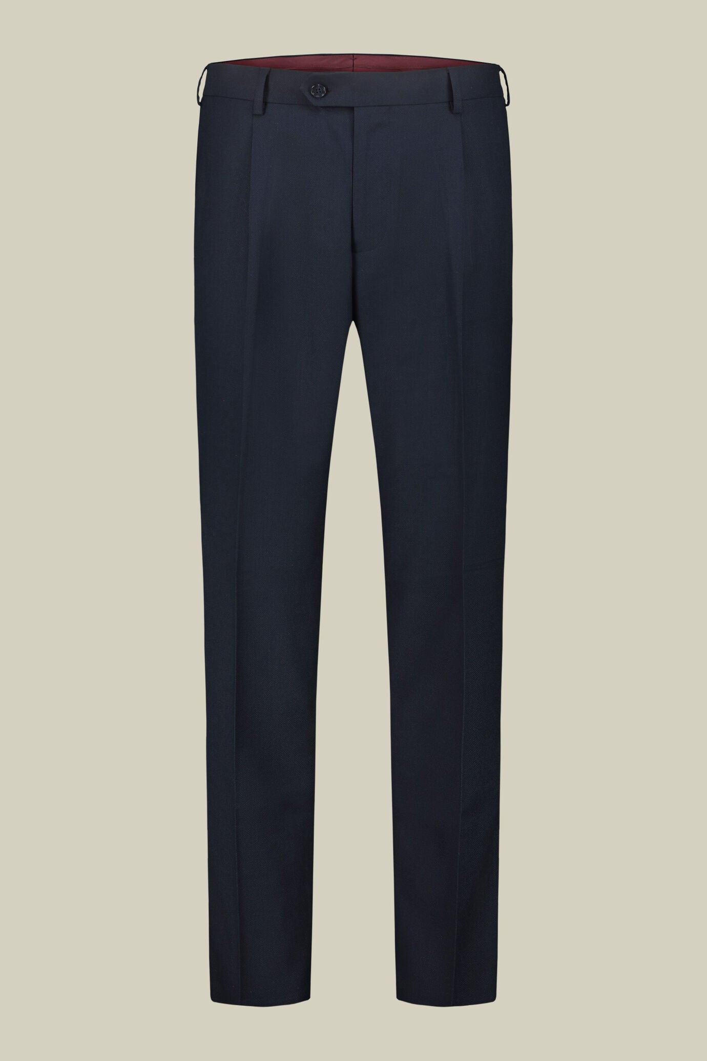 Men's double-breasted suit in plain fabric, regular fit