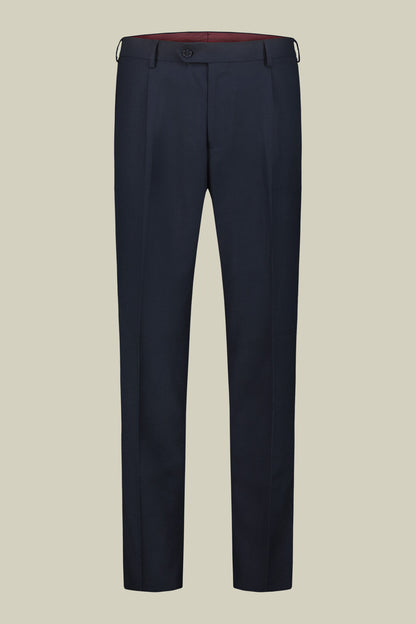 Men's double-breasted suit in plain fabric, regular fit