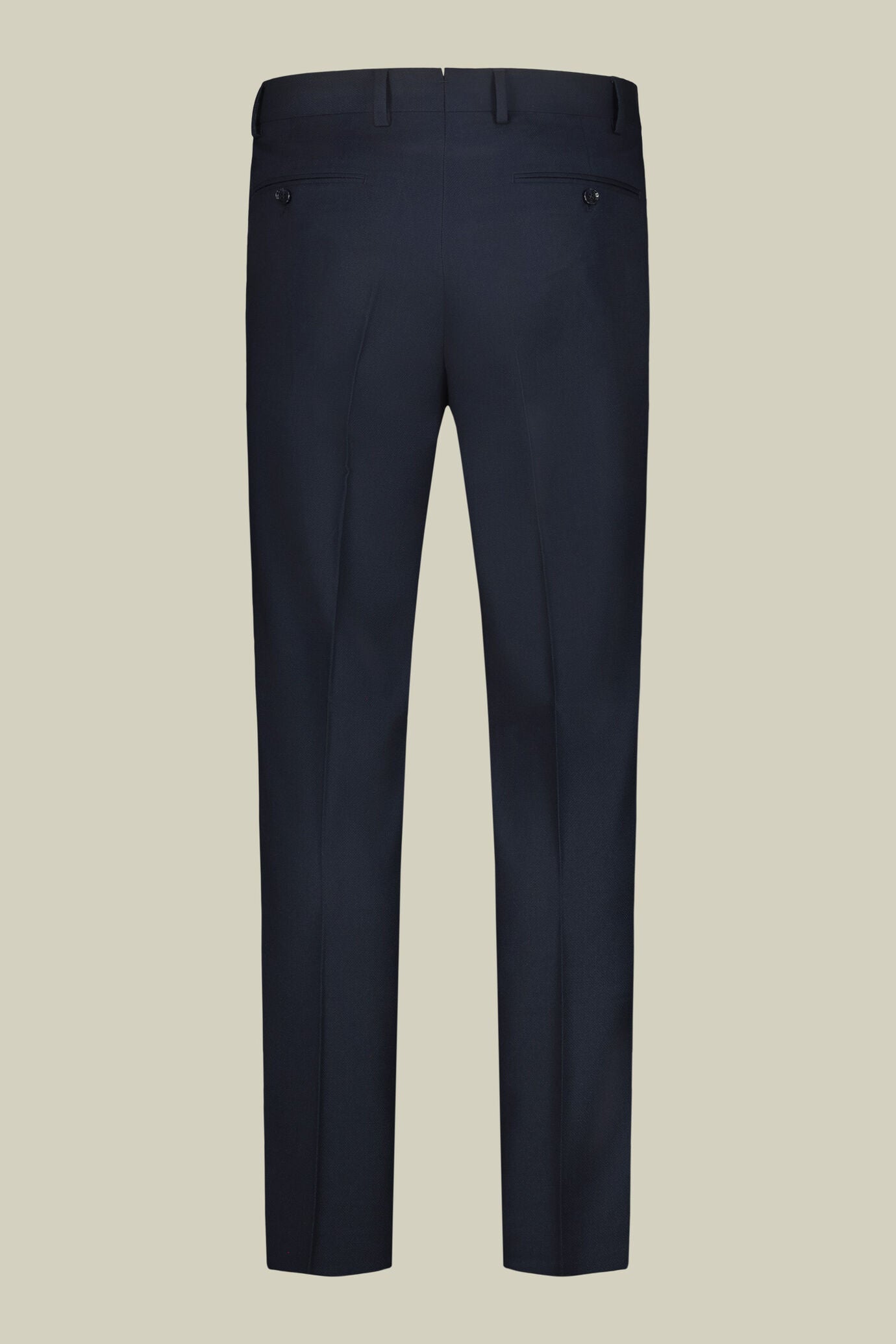 Men's double-breasted suit in plain fabric, regular fit