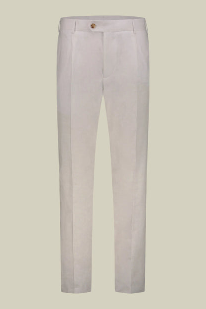 Men's double-breasted suit in 100% linen, regular fit