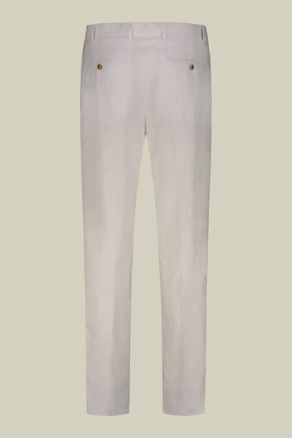 Men's double-breasted suit in 100% linen, regular fit