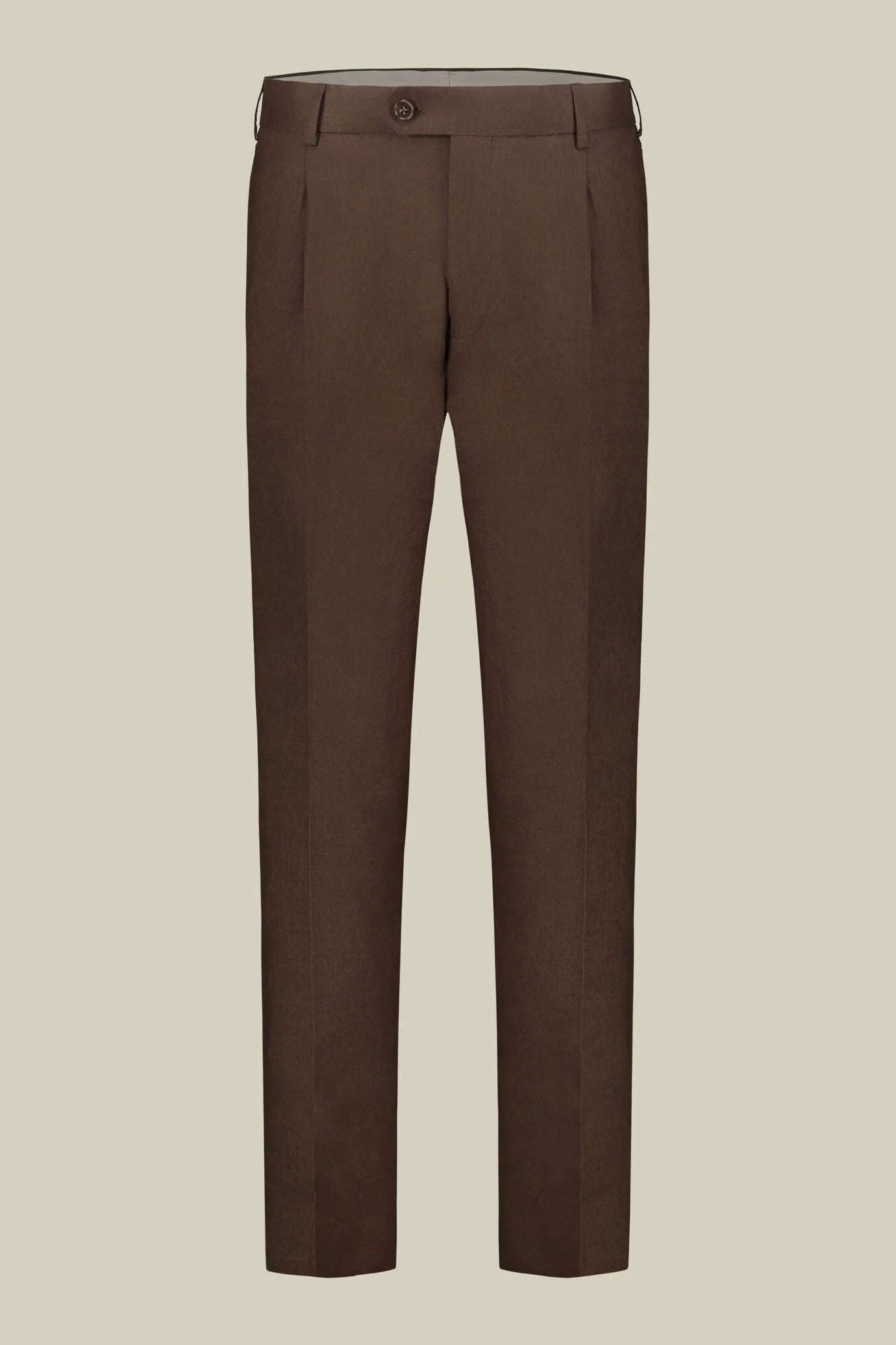 Men's double-breasted suit in 100% linen, regular fit