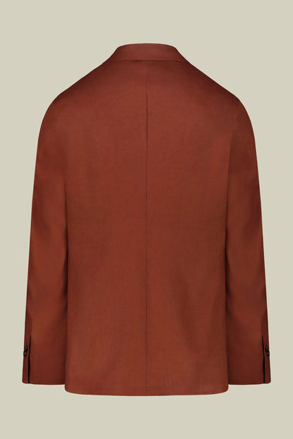 Men's double-breasted suit in 100% linen, regular fit
