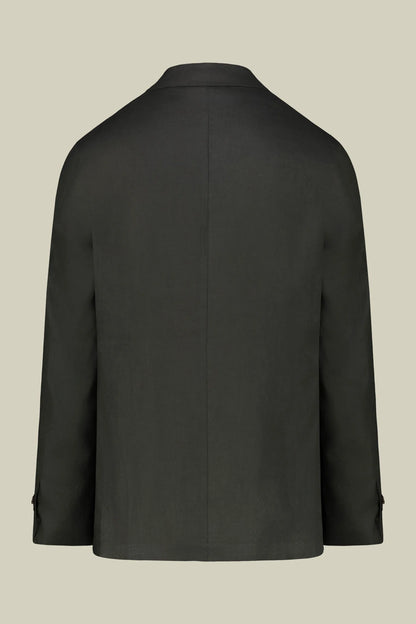 Men's double-breasted suit in 100% linen, regular fit