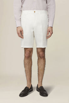 Men's 100% linen Bermuda shorts, regular fit