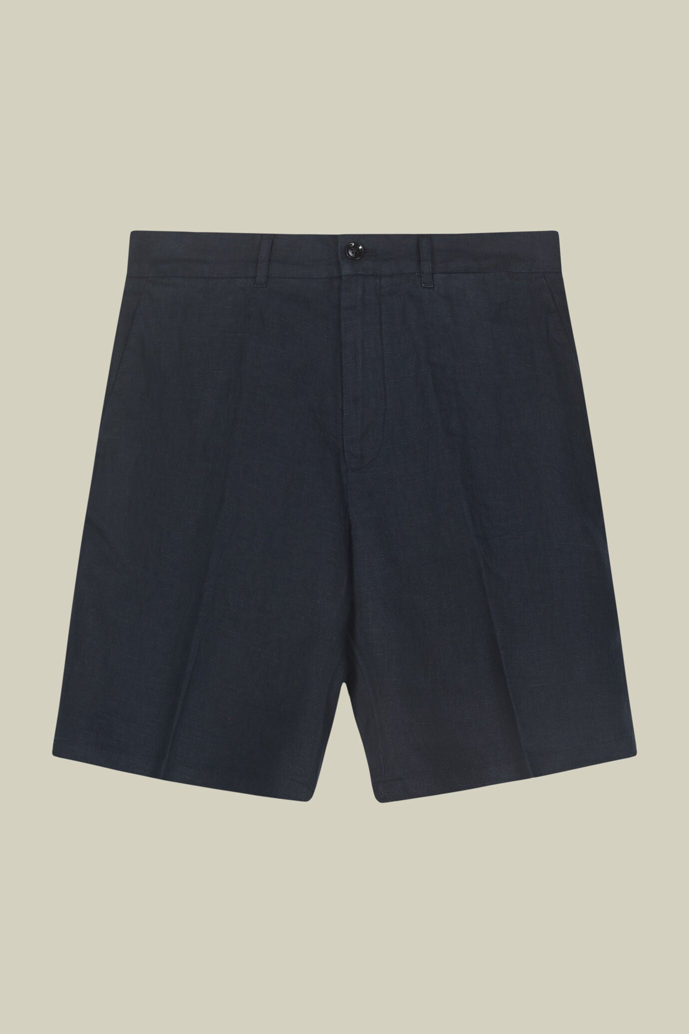 Men's 100% linen Bermuda shorts, regular fit