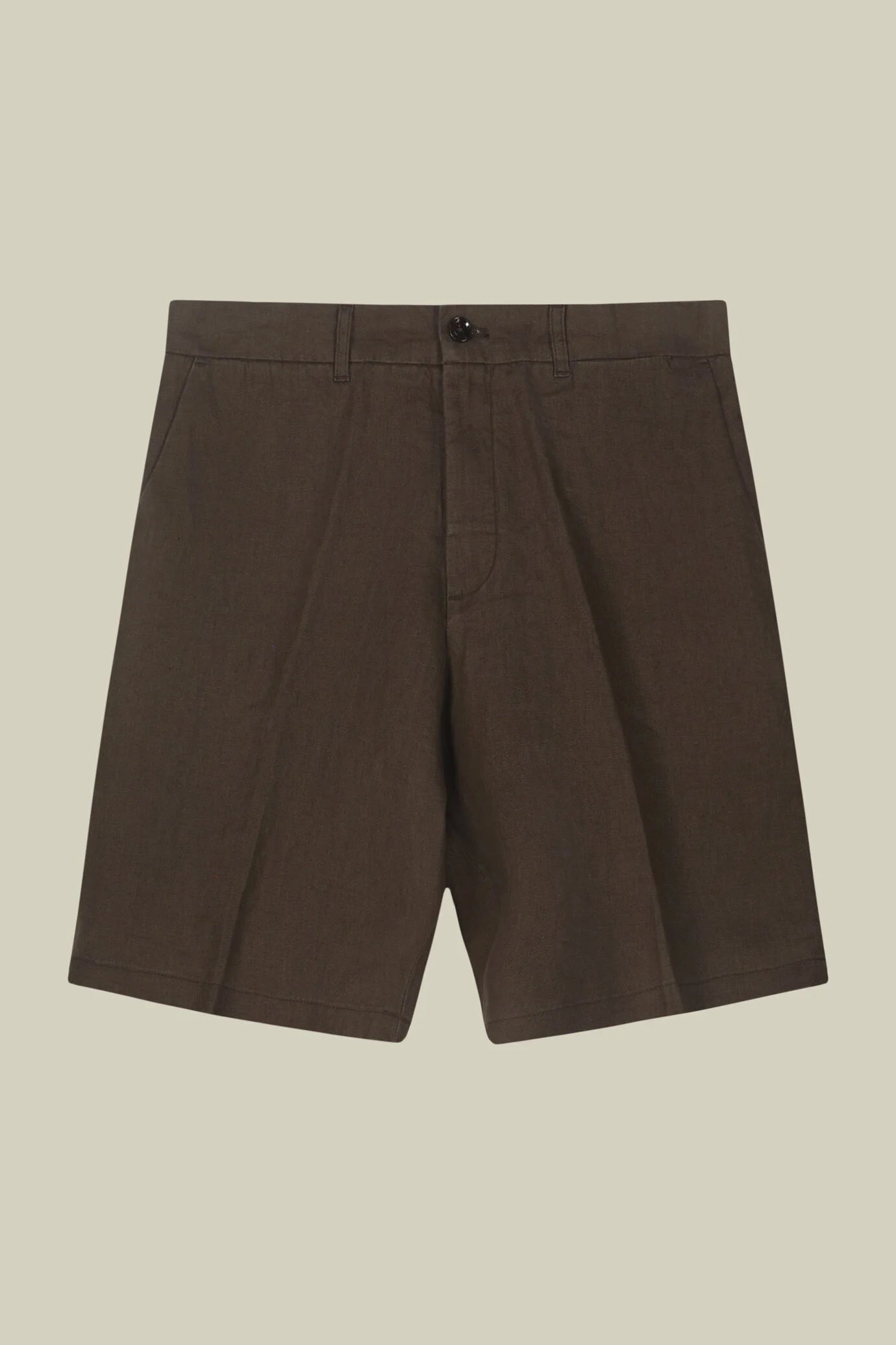 Men's 100% linen Bermuda shorts, regular fit