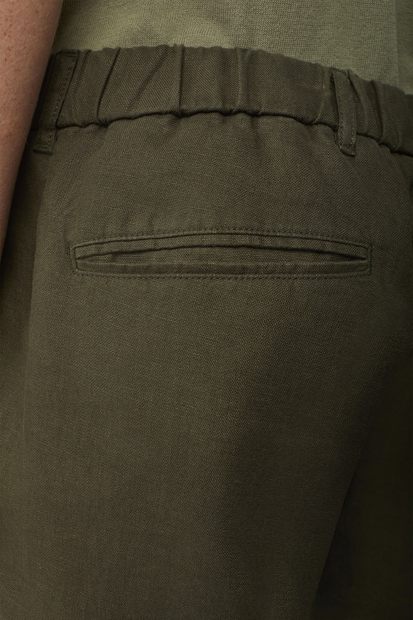 Men's 100% linen Bermuda shorts, regular fit