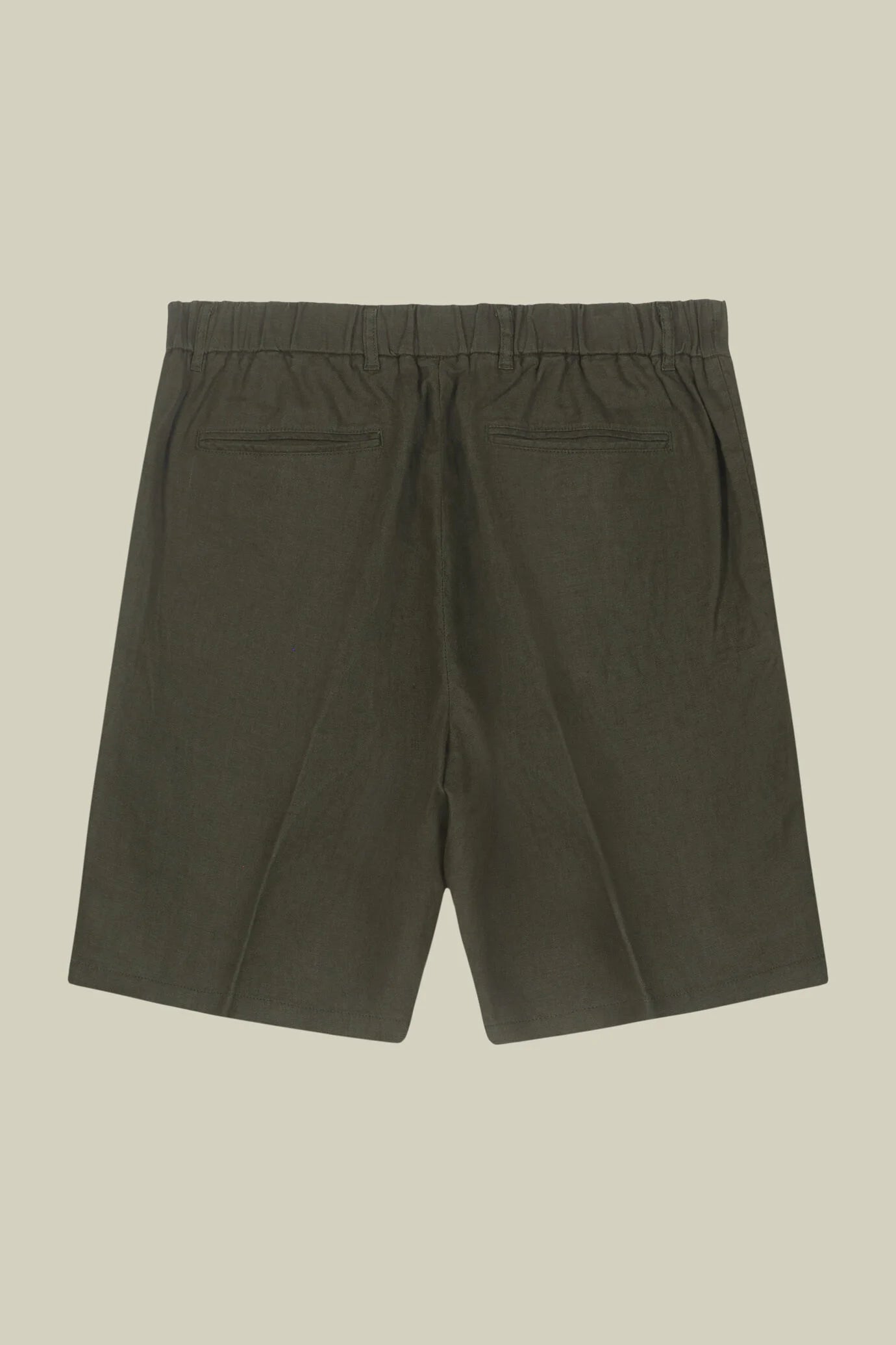 Men's 100% linen Bermuda shorts, regular fit