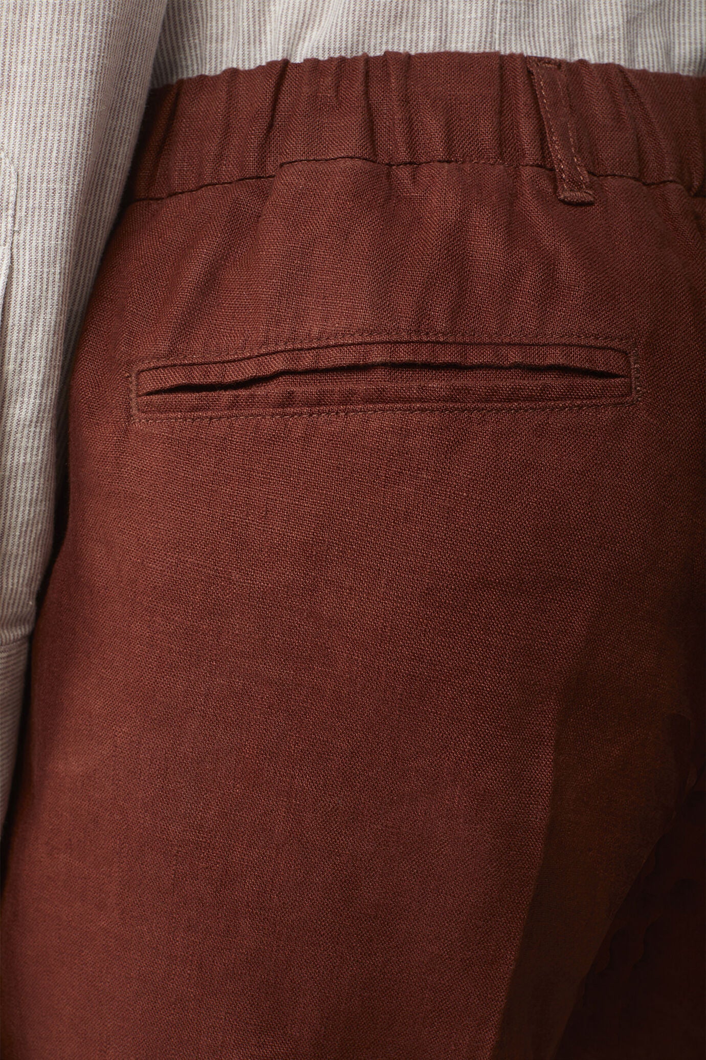 Men's 100% linen Bermuda shorts, regular fit