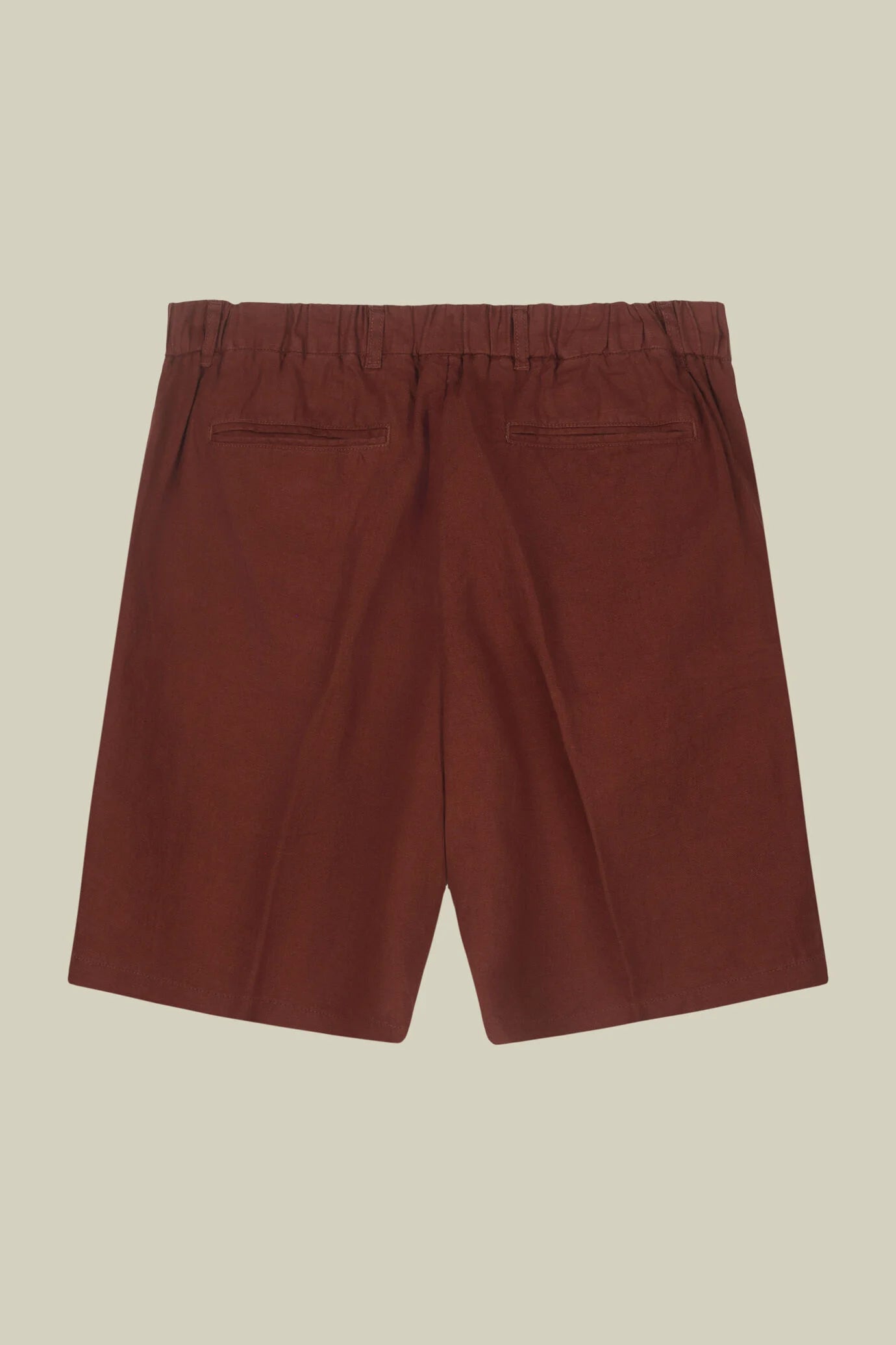 Men's 100% linen Bermuda shorts, regular fit
