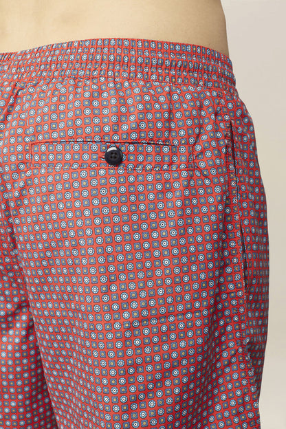 Men's geometric pattern swimwear