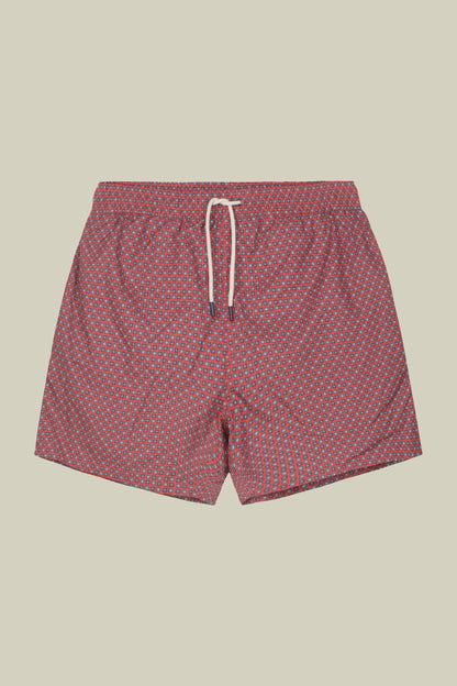 Men's geometric pattern swimwear