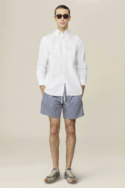 Men's geometric pattern swimwear