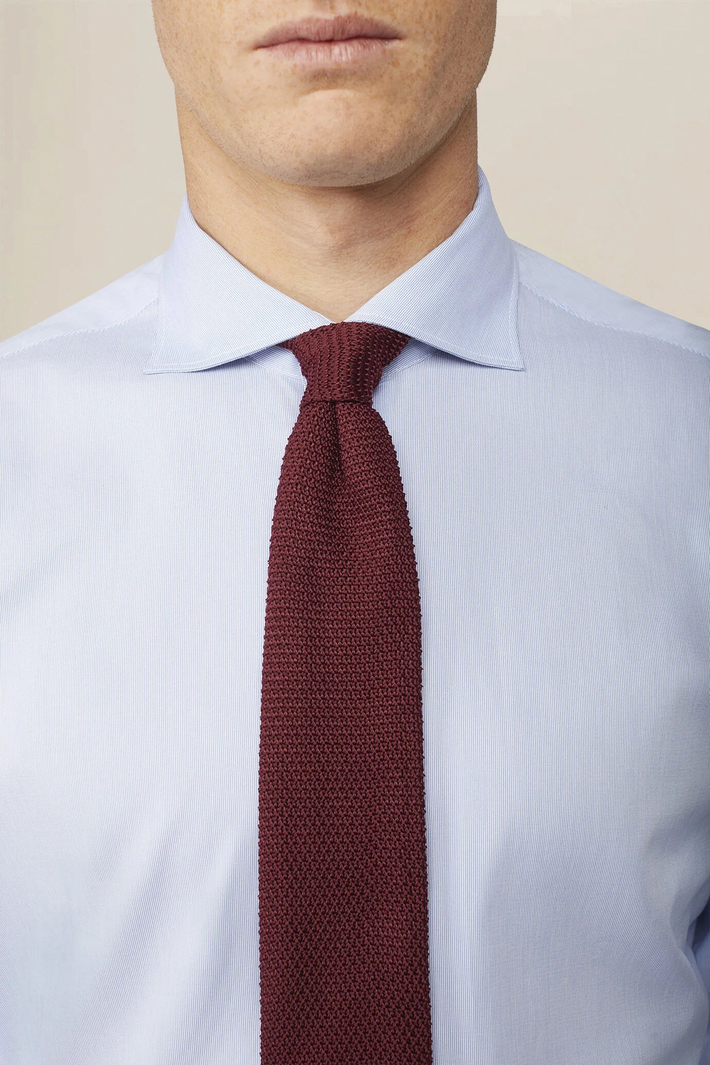 Plain men's tie