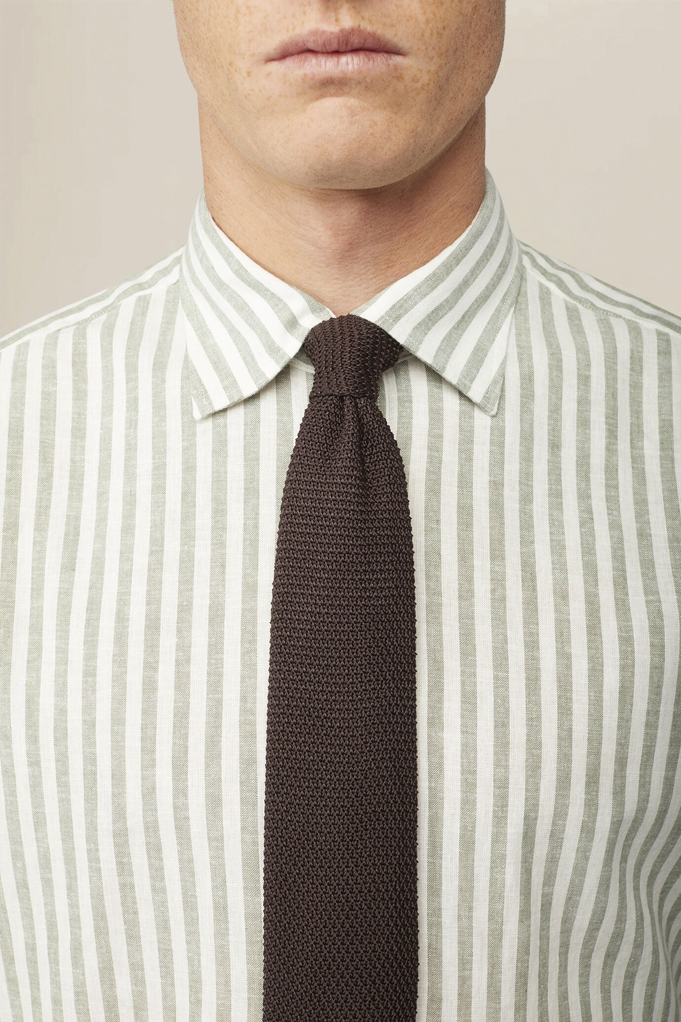 Plain men's tie