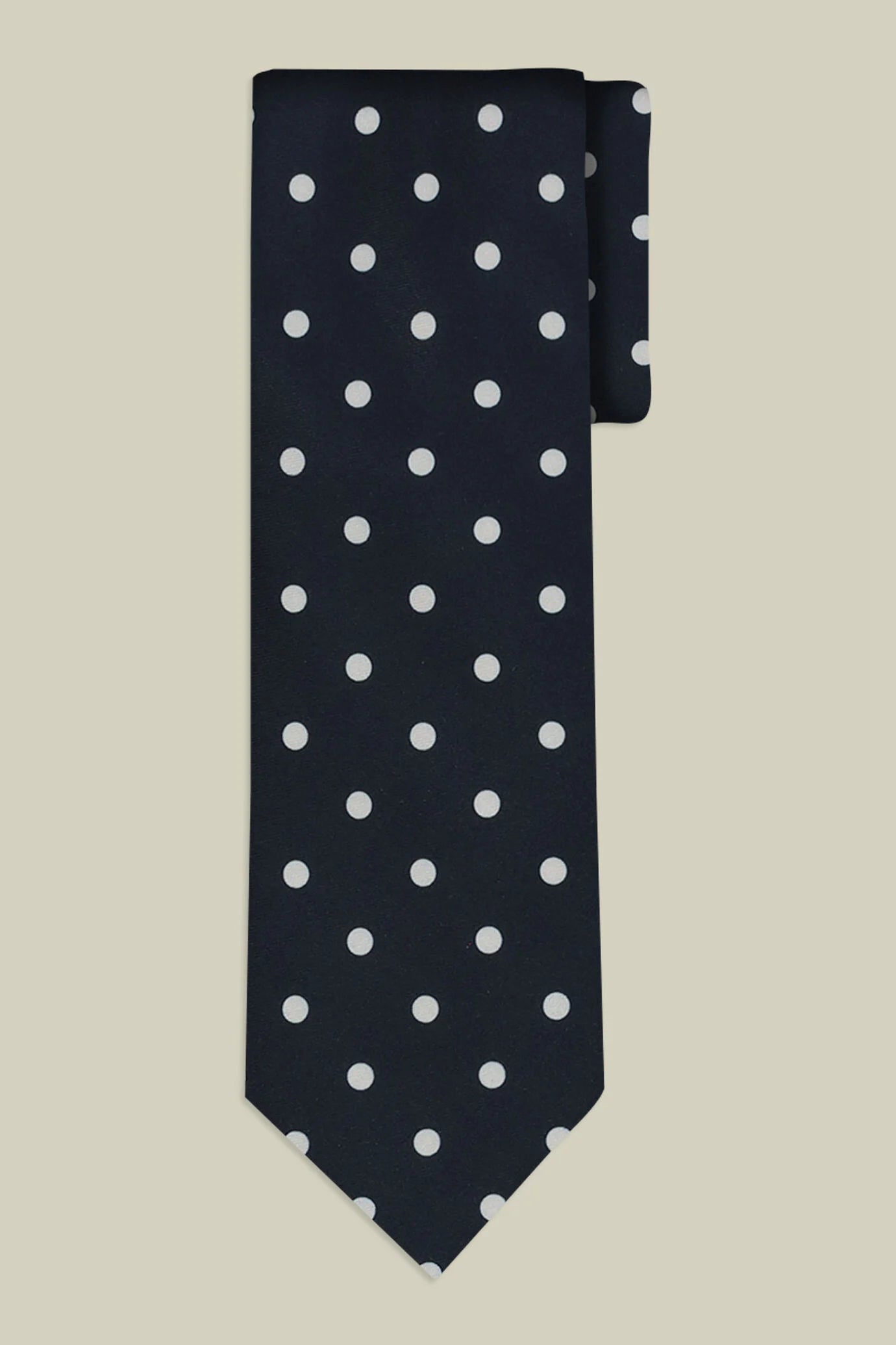 Men's tie with micro polka dots