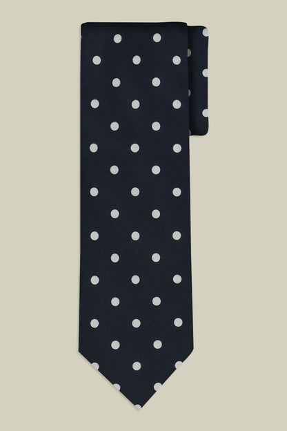 Men's tie with micro polka dots