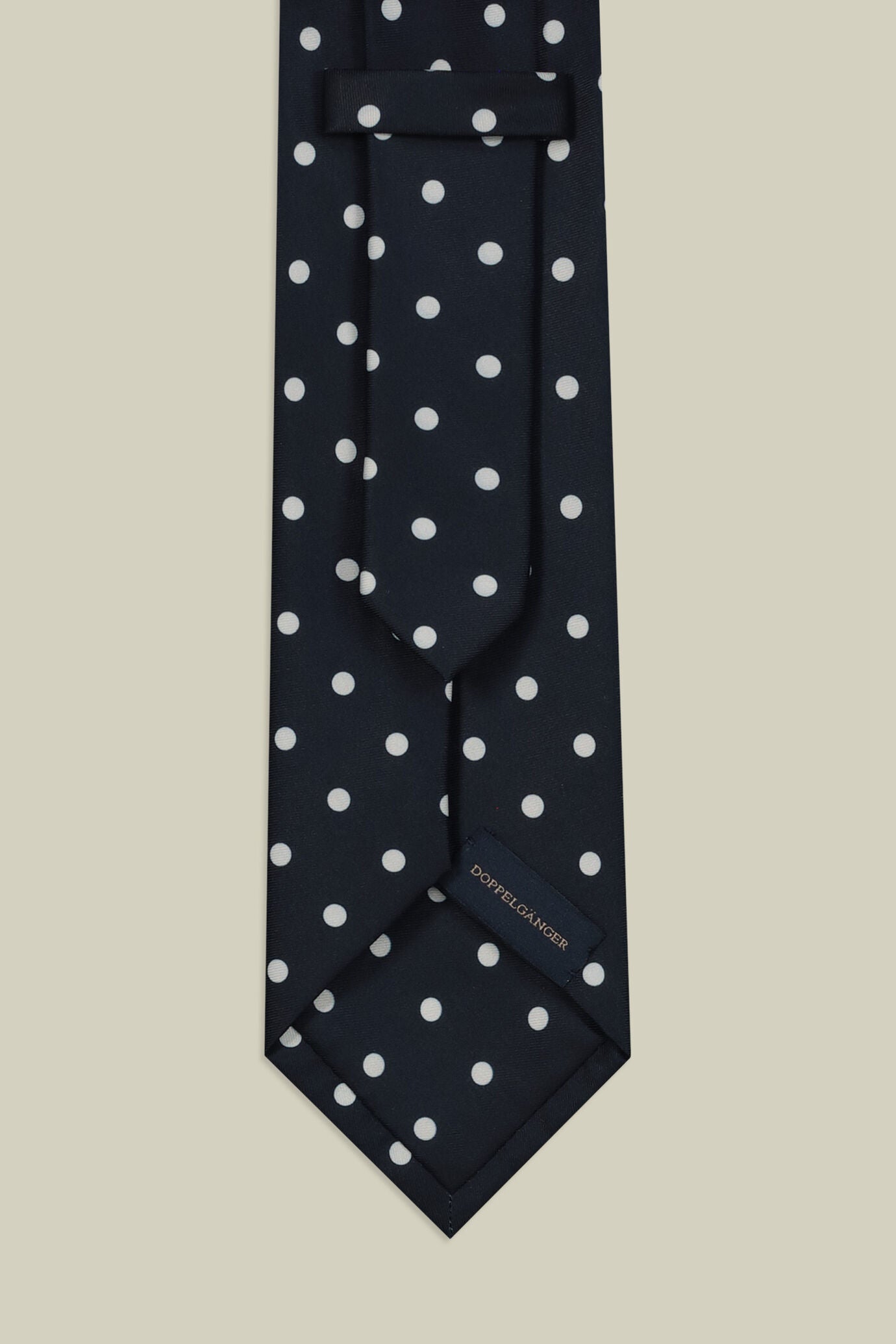 Men's tie with micro polka dots