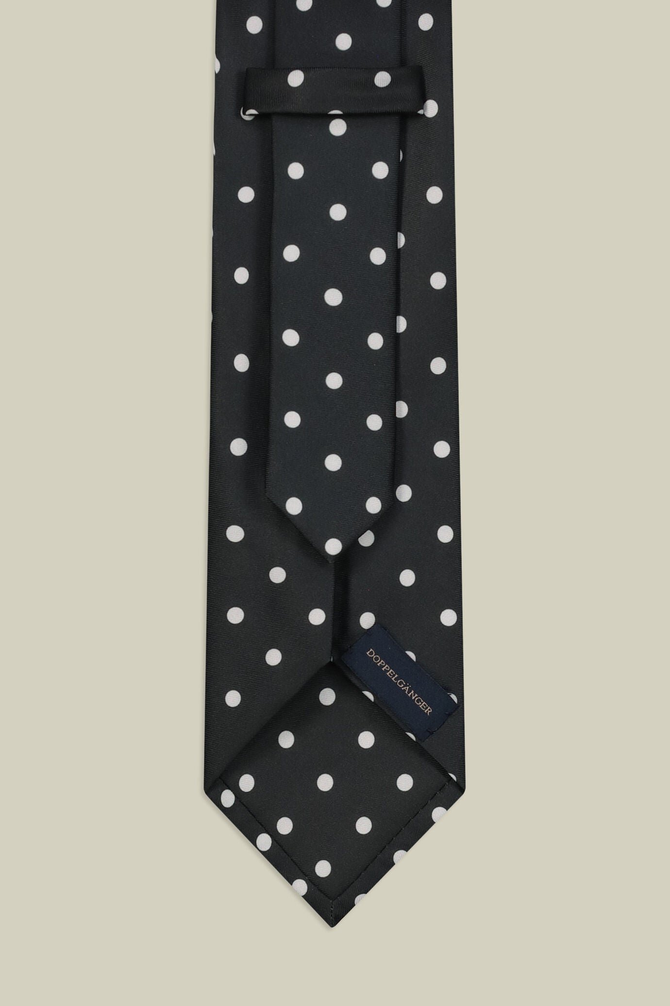 Men's tie with micro polka dots
