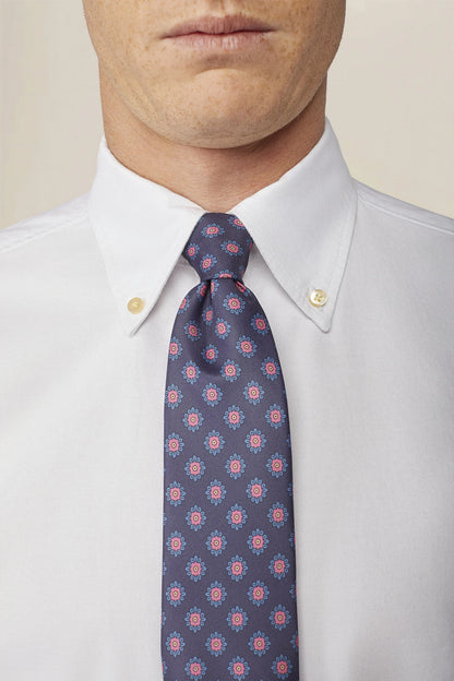 Men's tie with diamond print