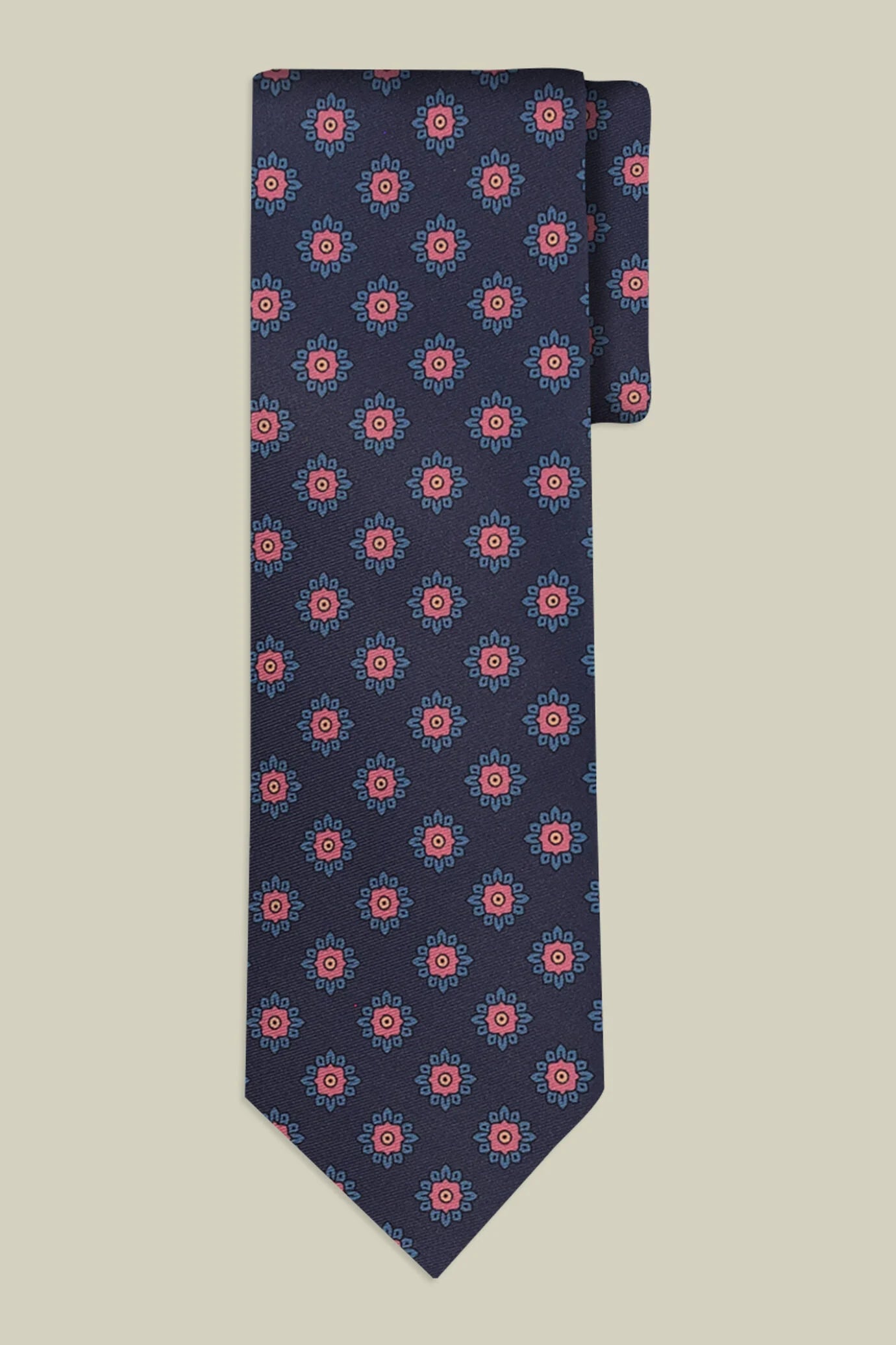 Men's tie with diamond print