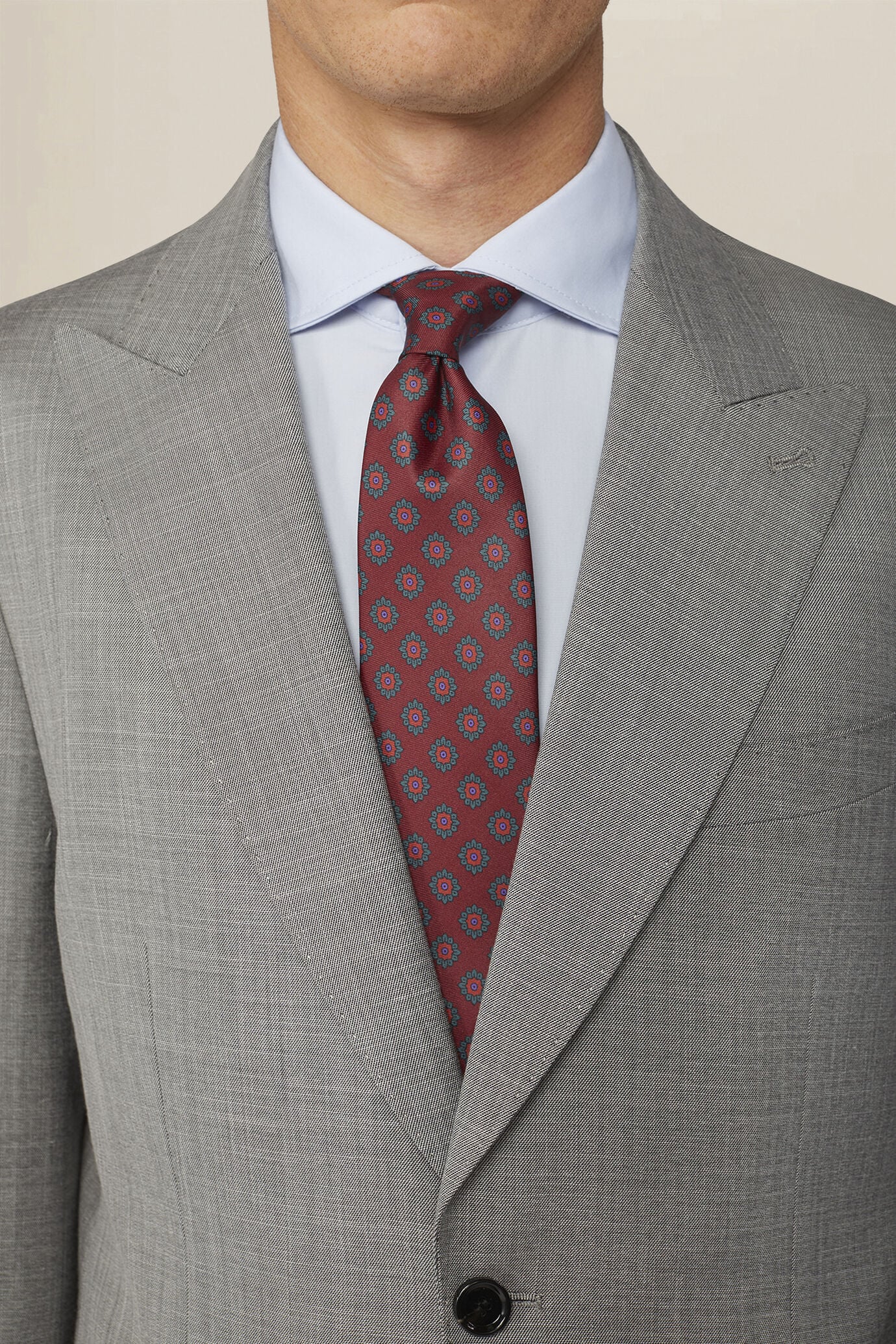 Men's tie with diamond print